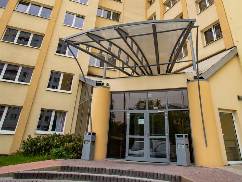 Entrance to the bro-coli Střížkov building