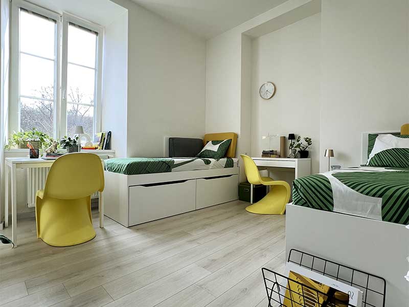 Room at Palmovka building
