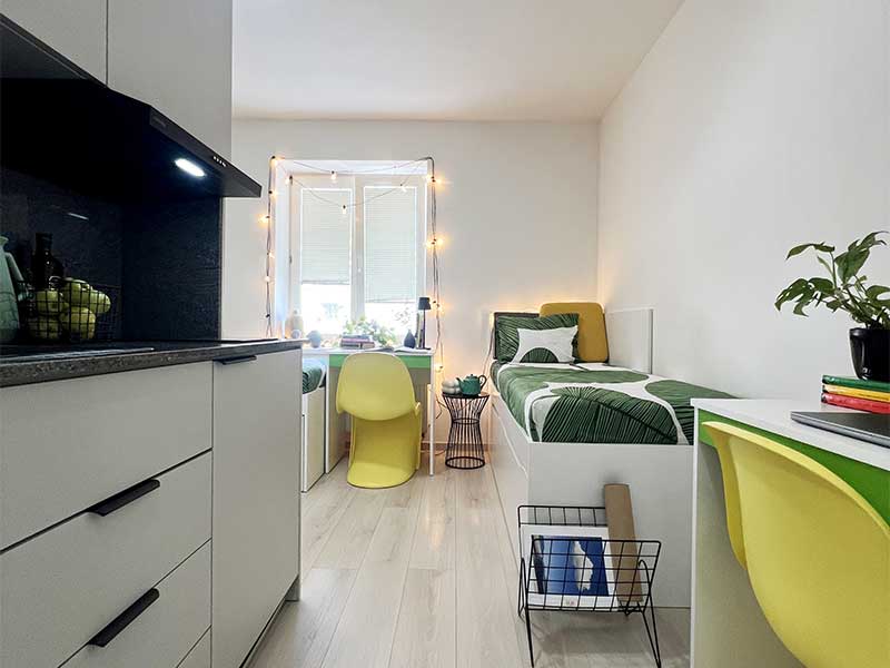 Room at Palmovka building